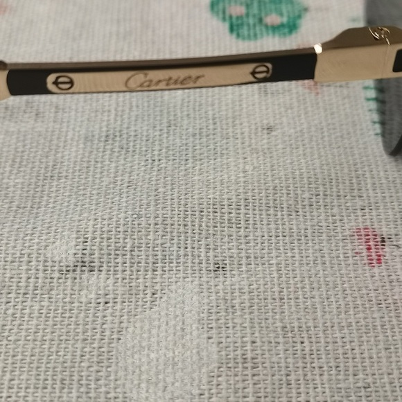 Cartier Sunglasses Gold frame Eyeglasses Black - Picture 9 of 12